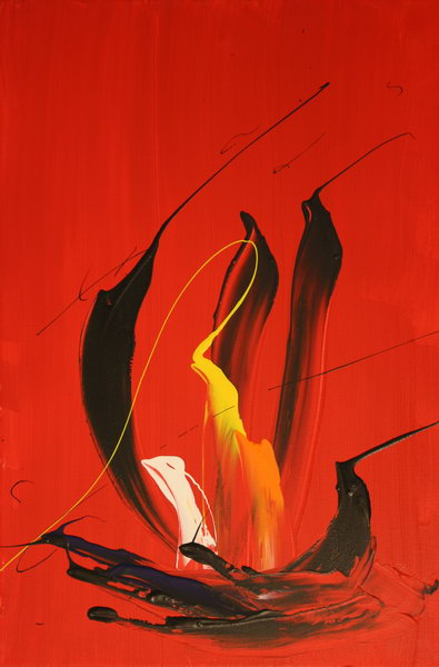 Red Fire (2007) | Acryl on Canvas | 60 x 40 cm