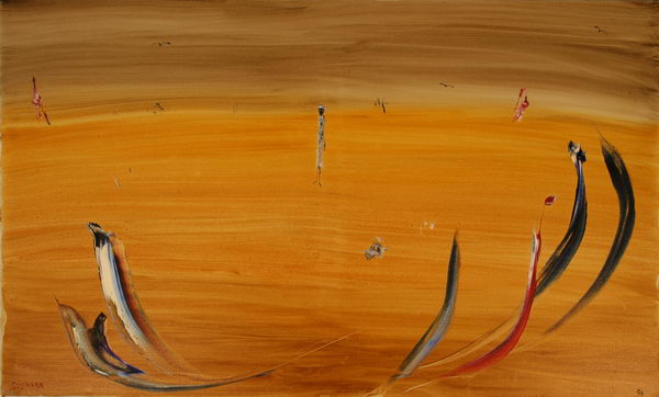 Alone in theDesert VII. (1994) | Oil on Canvas | 70 x 115 cm