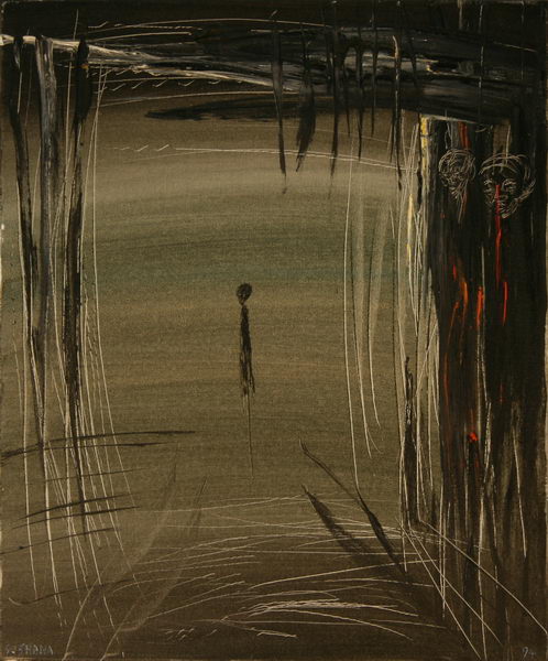 Alone VI. (1994) | Acryl on Canvas | 60 x 50 cm