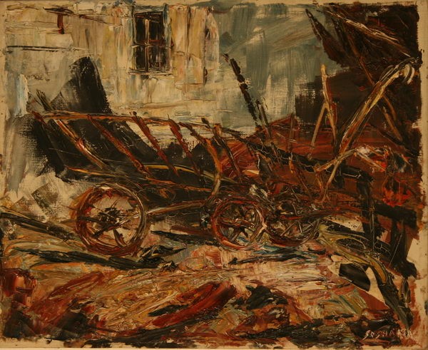 Farm (1944) | Oil on Canvas | 46 x 56 cm
