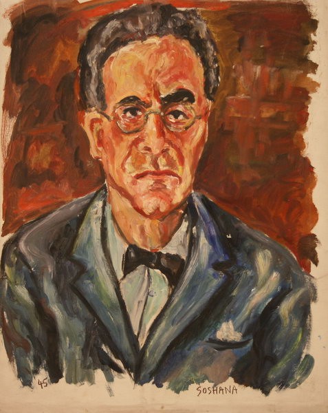 Otto Klemperer - Conductor (1945) | Oil on Canvas | 79 x 61 cm
